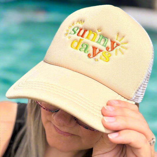 Made For Sunny Days Neutral Trucker Hat