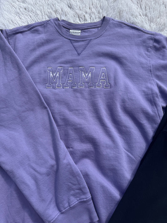 MAMA Embroidered Crewneck Sweatshirt