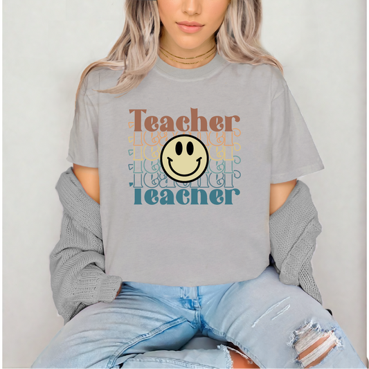 Smiley Face Teacher T-Shirt