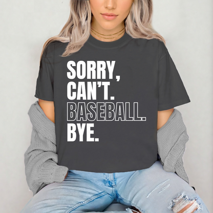 Sorry. Can't. Baseball. Bye.