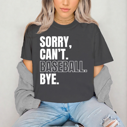 Sorry. Can't. Baseball. Bye.